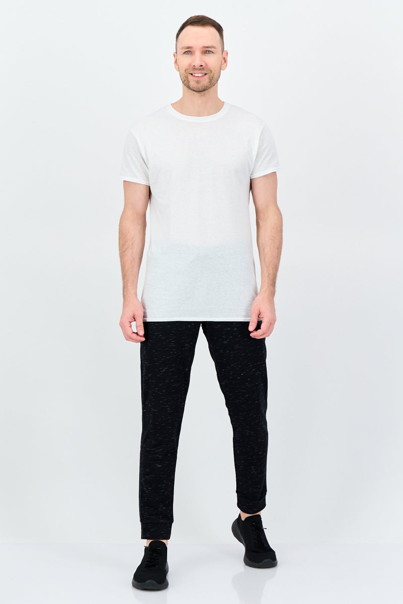 Adidas Men Sportswear Fit Embroidered Logo Outdoor Sweatpants, Black - Image 4